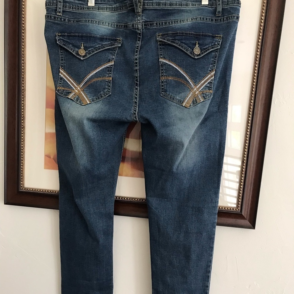 Distressed jeans